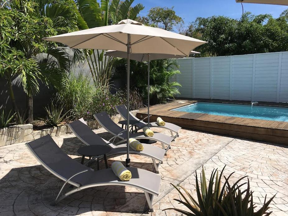 Villa avec piscine privée Saint-Francois  Extérieur photo